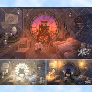 【依頼】YouTube 配信部屋イラスト