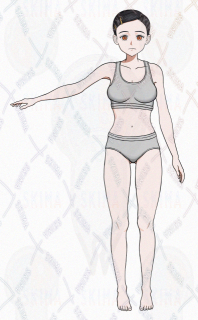 少女_下着_立ち絵