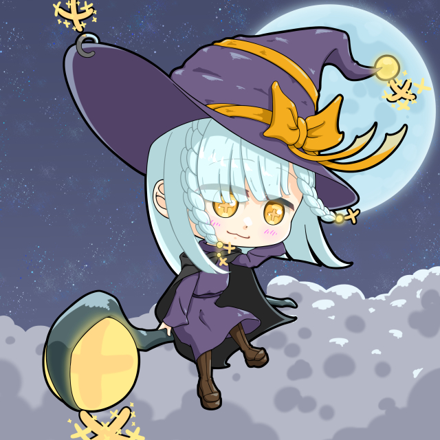 ちびキャラ　金木犀魔法使い