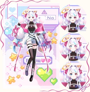 【ご依頼品】新衣装　IRIAM用立ち絵+表情差分