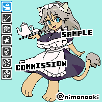 キャラクタードット絵 制作サンプル