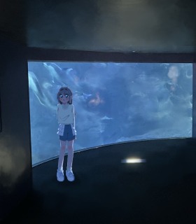 写真にキャラクターを描き込む