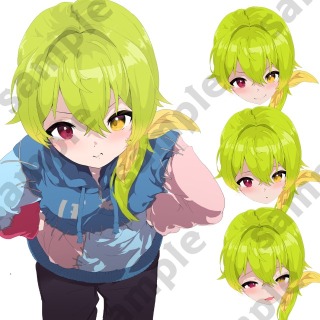 アニメイラスト中心で描いています。