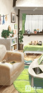 VTUBER配信背景(縦画面)