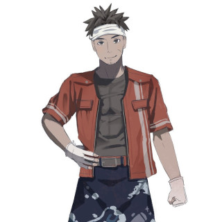 30代男性 立ち絵イラストラフサンプル