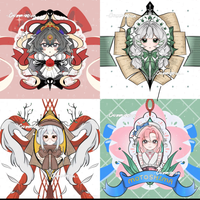 左右対称のかわいいアバター