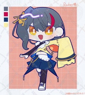 Raikey様キャラクターデザイン(二面図あり)