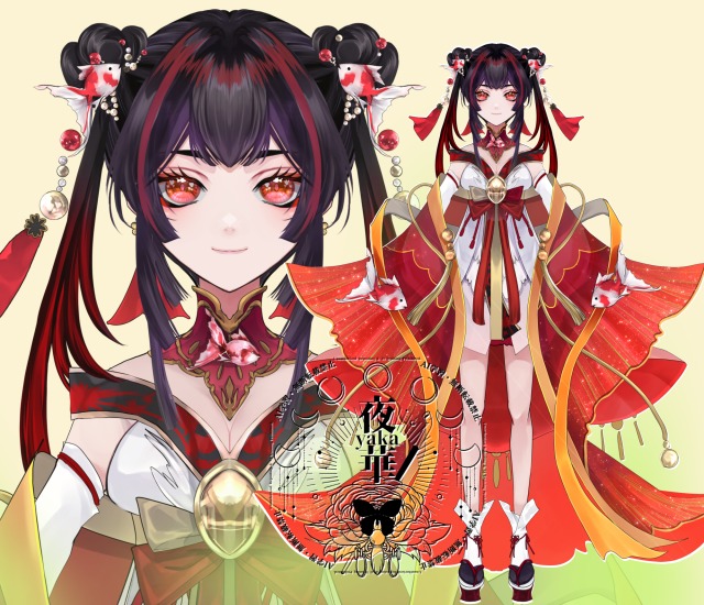 vtuber用パーツ分け立ち絵