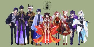 キーヴィジュアル＆パーツ分け立ち絵