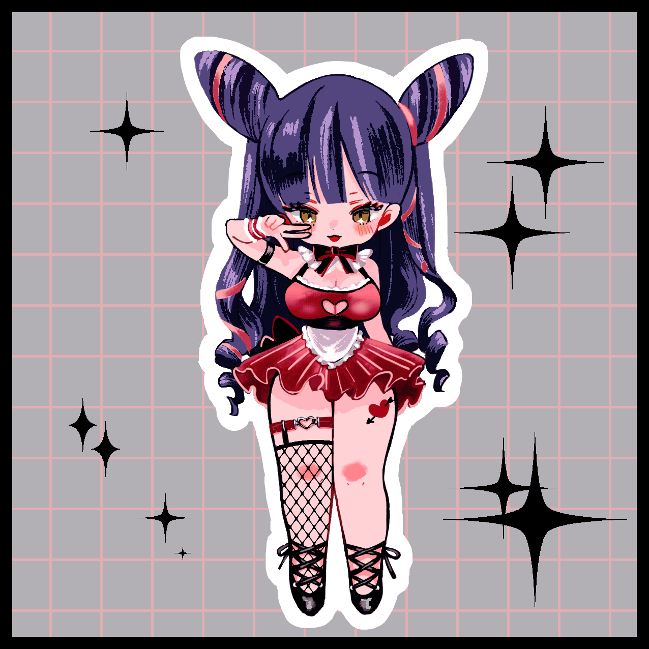 【アニメーション】SDキャラ・デフォルメ・ミニキャラサンプル【３等身】