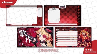 配信画面セット