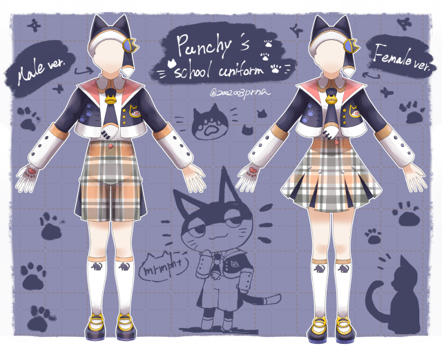 どうぶつの森住民概念制服