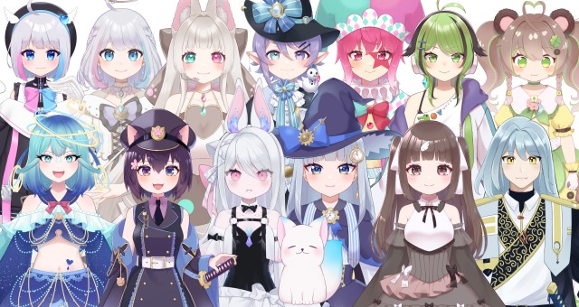 VTuber、ライバー様立ち絵