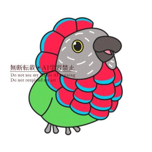 ヒオウギインコ：オリジナルTシャツ