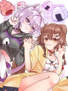 腰上イラスト2人