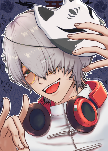 バストアップイラストのサンプル（二次創作）