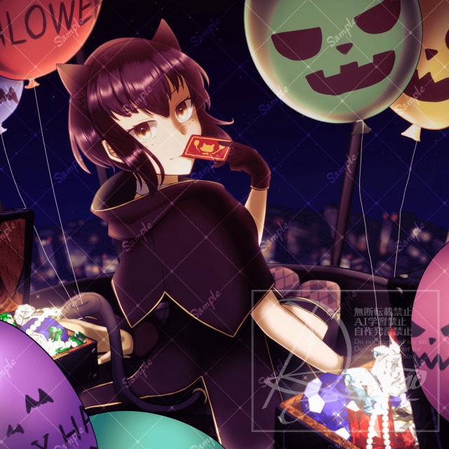 【未出品】ハロウィンイラスト【コンペ用作品】