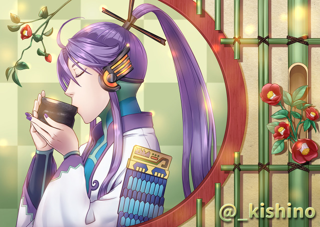 【神威がくぽ】春告げる 椿の茶室で 茶を点てり