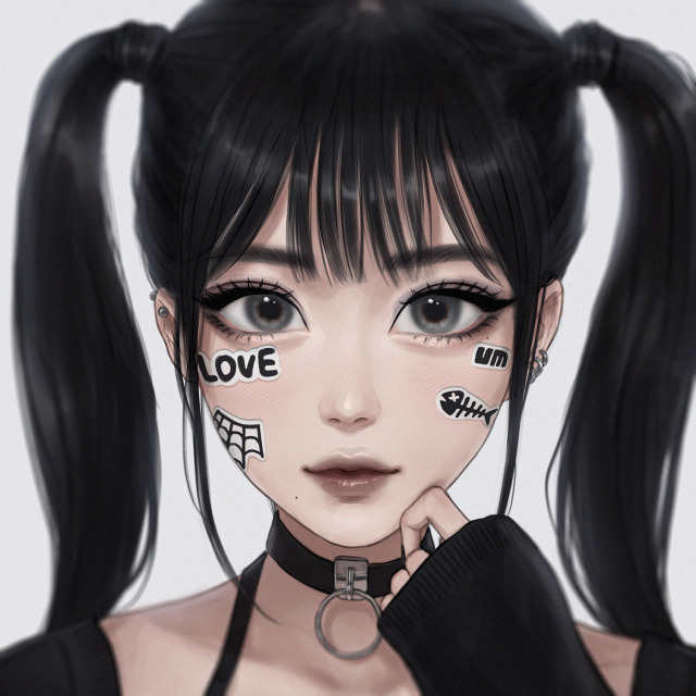 肩までのイラスト