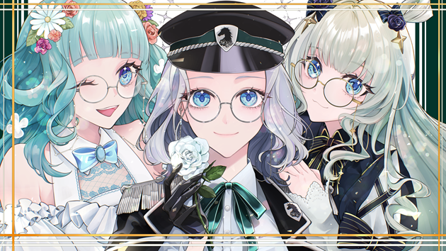 翠緑マナ様　2周年記念配信サムネイル・グッズイラスト