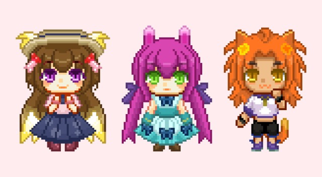 ドット絵 女の子たち