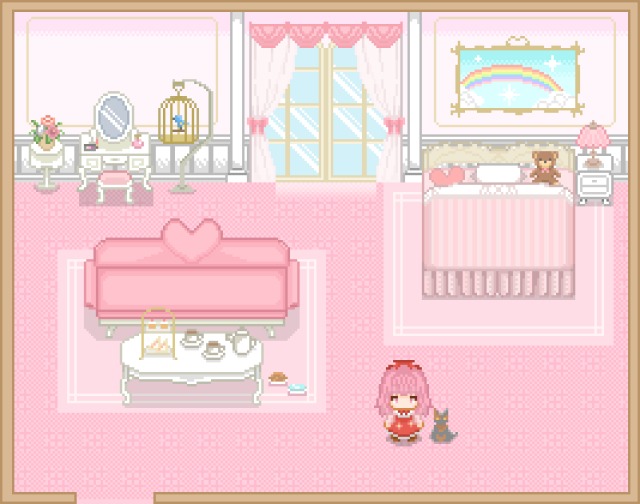 ドット絵　お部屋