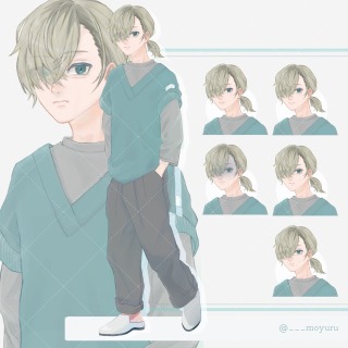 全身立ち絵(表情差分あり)