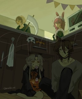 背景付き一枚絵