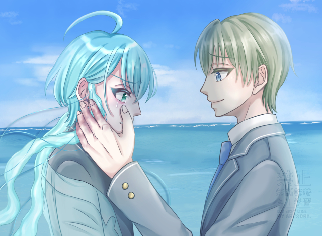 人物2人背景ありイラスト