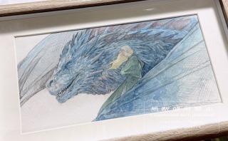 【ご依頼作品】ドラゴンの水彩画