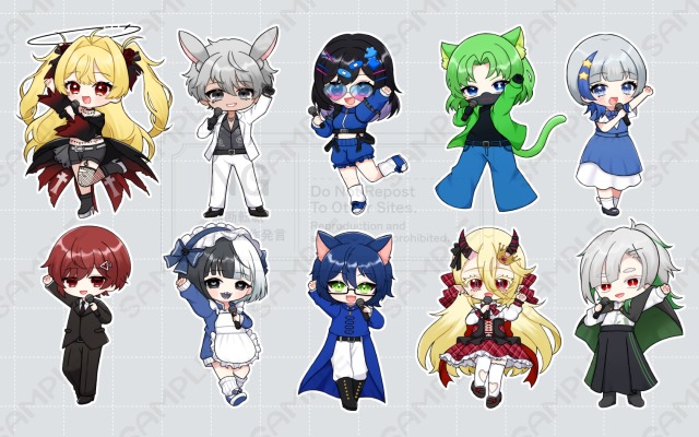 2.5頭身SDイラストサンプル