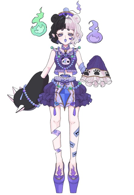 Live2d用パーツ分けイラスト