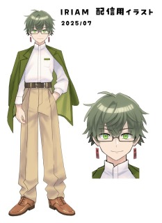 【IRIAM対応】男性キャラ立ち絵