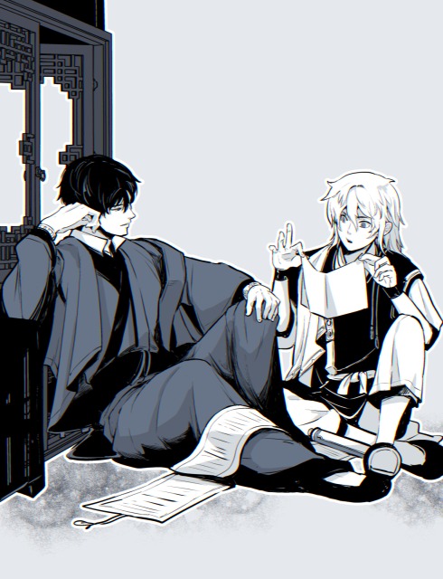 モノクロイラスト