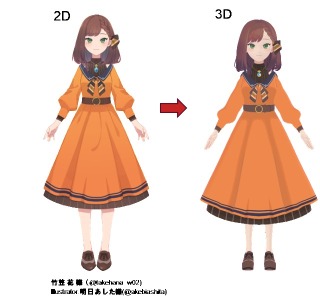 竹笠花様：配信用3Dモデル