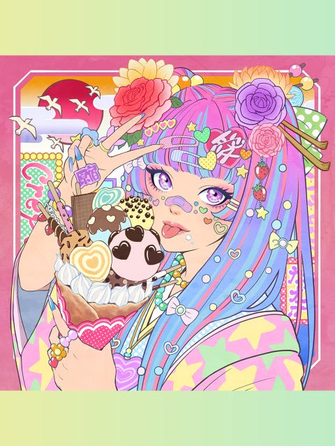 浮世絵風イラスト