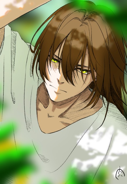 イラストと線画