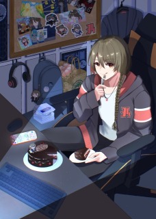 背景付き一枚絵