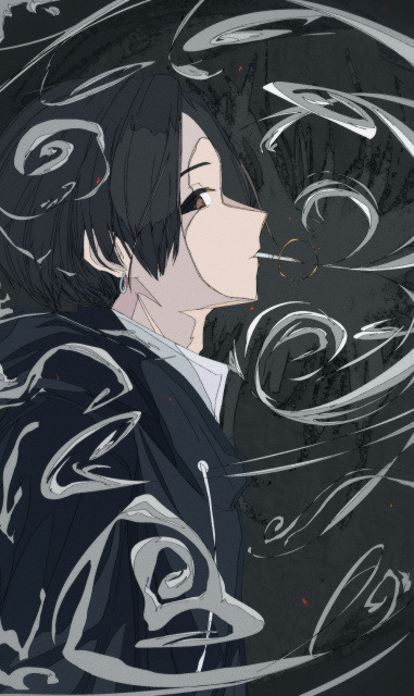 タバコが似合うお兄さん