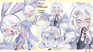 全身立ち絵【通常 / 衣装差分】サンプル