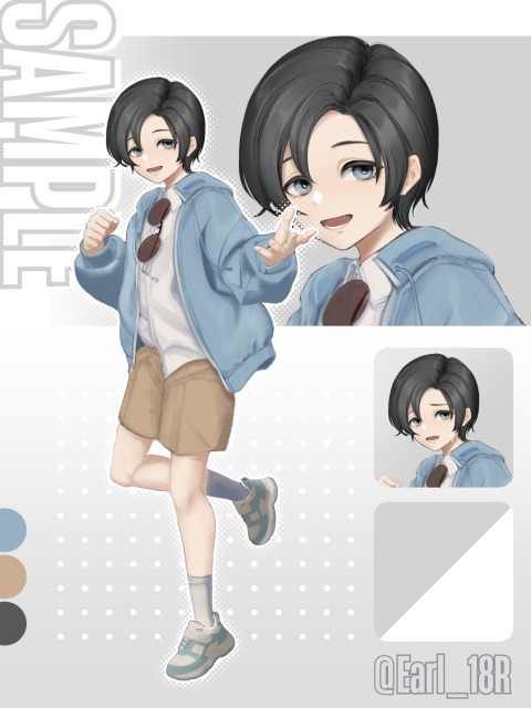 全身立ち絵サンプル