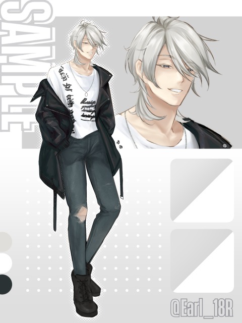 全身立ち絵サンプル