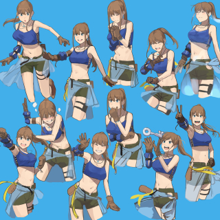 ゲーム用キャラクター作成＋各種モーションイラスト作成