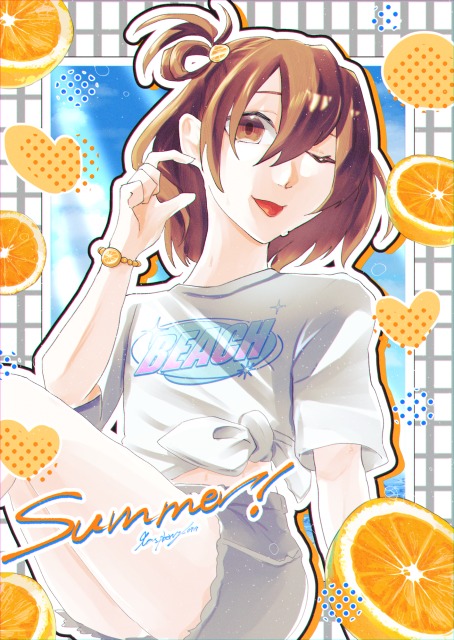 夏イメージの弾けるイラスト