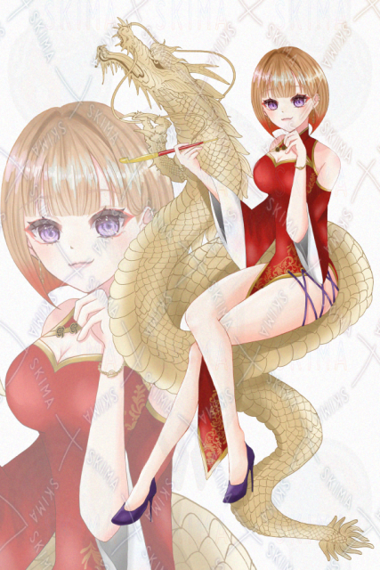 仕事絵_IRIAM立ち絵