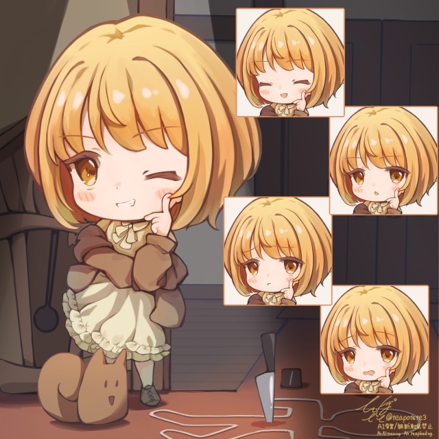 探偵風なSDキャラクターサンプル