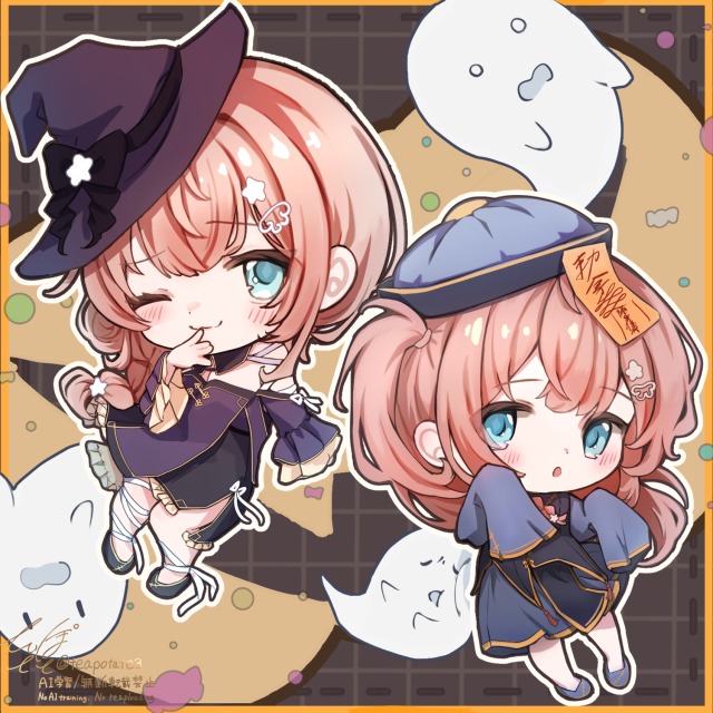 ハロウィンなミニキャラサンプル