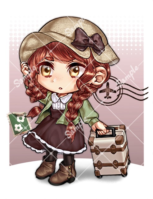 デフォルメ女の子キャラ