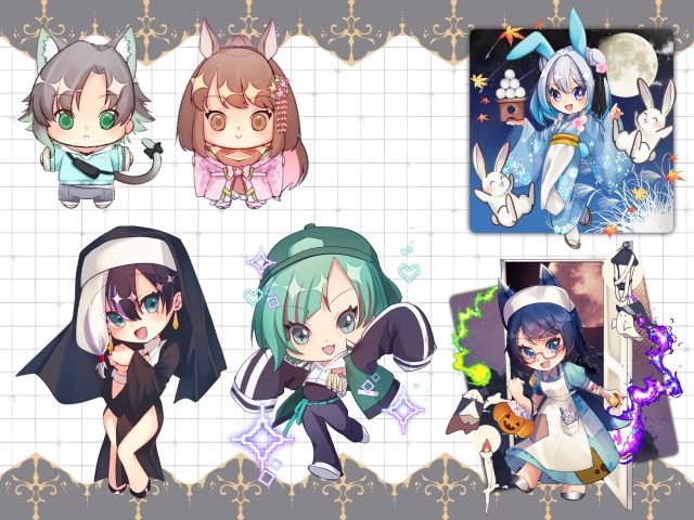 ミニキャラ、デフォルメイラスト