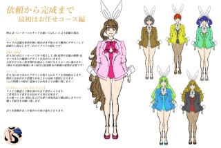 立ち絵のお任せコースの案内